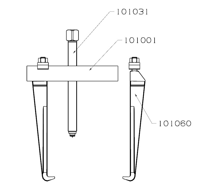 EXTRACTOR FORZA SERIE 1000 DE 2 PATAS